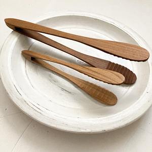 Wooden <b>Tongs</b> For Kitchen Cooking And <b>Serving</b> Made With Durable Natural Wood Material Comfortable Grip And Smooth Finish - Product Image 1