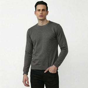 Sweat-shirt en coton premium pour homme, col rond, impression de logo personnalisé, teinture unie, respirant, pull d'automne, vêtements pour homme durables - Product Image 3