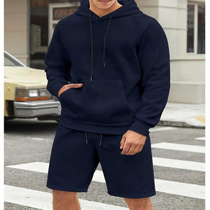 T-shirts imprimés avec logo personnalisé et broderies appliquées, ensembles de survêtements tendance en coton à manches courtes pour hommes - Product Image 1