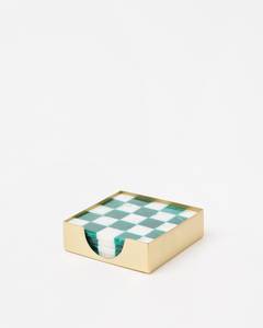 Posavasos de Alta Calidad al por Mayor, Diseño Personalizado, Incrustaciones de Bambú y Resina sobre Pizarra, para Té y Café - Product Image 6