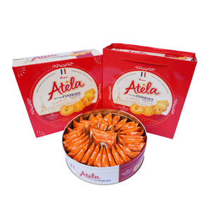 Biscuits au beurre frais en gros 220G Ingrédients naturels Boîte en métal OEM ODM - Product Image 3