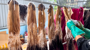 Extensions de cheveux vietnamiens bruts non transformés de haute qualité Piano couleur Premium miroir os droit perruque frontale cuticule alignée - Product Image 5