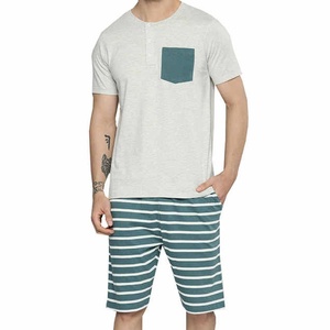 Men's Casual 2-Piece Summer Sport Set Breathable T-Shirts with Printed Tanks <b>Top</b> Outfits Comfortable Short Sets - Product Image 1