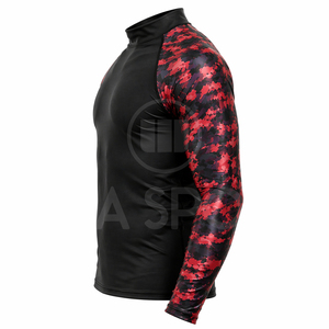 Long Sleeve Rash Guard Men's UV Protection Swim Shirt Quick Dry Compression <b>Surf</b> Beach Fishing Athletic Gym Wear Top Seller - Product Image 3