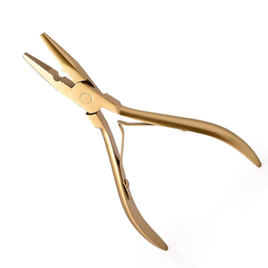Professional Hair <b>Extension</b> Plier Stainless Steel Tool For <b>Micro</b> Ring Nano Ring Hair <b>Extension</b> Installation - Product Image 3