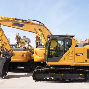 Compact Used 3000kg Yellow Excavator with Front Mounted Dozer Blade and Rubber Tracks for Precise Residential Grading - Product Image 1