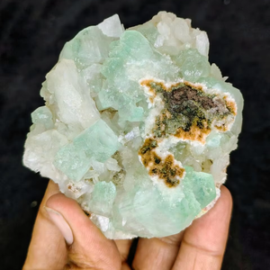 Apofilita Verde Natural con Clúster de Cristales de Stilbita, Espécimen Mineral Premium, Piedra Curativa, Calidad Coleccionable para Exhibición - Product Image 1