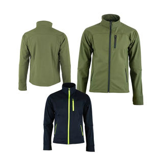 Heavy Duty Workwear Soft Shell Industrial Safety <b>Jacket</b> with Stand Collar Front Pocket Hooded Design - Product Image 1