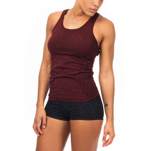 Women's Light Blue <b>Racerback</b> Short Tank <b>Top</b> Solid Knitted Breathable Sleeveless Sexy Casual Workout Yoga Shirt - Product Image 3