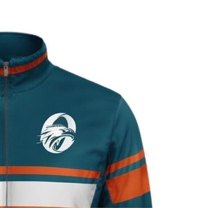 Chaqueta Deportiva de Hockey para Hombre, Color Verde Azulado y Naranja, Ropa Deportiva de Poliéster, Uniforme de Entrenamiento de Equipo, Ropa de Alto Rendimiento para Actividades al Aire Libre - Product Image 4