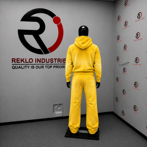 Ensemble de survêtement jaune pour homme, personnalisé, avec sweat à capuche zippé et pantalon de jogging, style streetwear décontracté, vente en gros, fabricant OEM - Product Image 4