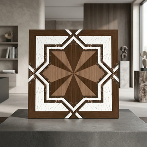 Interlocking 30x30cm <b>Wood</b> Deck Tiles for Indoor & Outdoor Patio & Garden 5mm Thick for Hall Bathroom & Mall - Product Image 1
