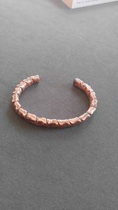 Jewelry <b>Copper</b> Bracelet Handmade Adjustable Cuff Accessory for Modern and Traditional Clothing Styles - Product Image 5