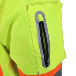 Chaqueta de Trabajo Reflectante de Alta Visibilidad, Diseño Moderno, Cómoda, de Color Sólido, Servicio OEM, Superventas - Product Image 4