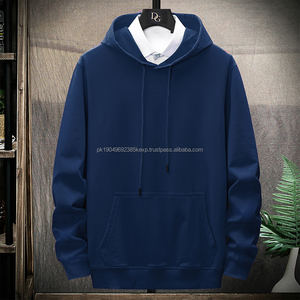 Sudaderas con capucha de algodón pesado para hombres de alta calidad Fabricantes Sudadera de cuello redondo en blanco Mujeres Pullover SweatshirtDDP Envío - Product Image 2