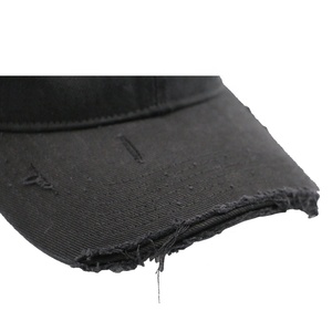 Casquettes de papa non structurées à 6 panneaux, 100 % coton, à visière incurvée, avec logo personnalisé, effet délavé et vieilli, style vintage - Product Image 6