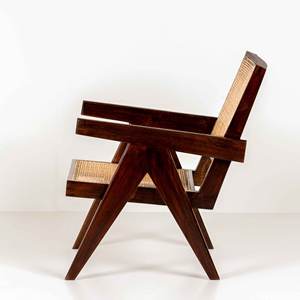 เก้าอี้ทานอาหารไม้เนื้อแข็งสไตล์โมเดิร์นกลางศตวรรษ หุ้มผ้าฝ้าย พนักพิงหวายธรรมชาติ เก้าอี้ตกแต่งสำหรับร้านอาหารและโรงแรม - Product Image 3