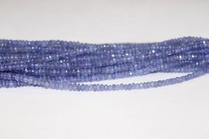 Venta al por mayor 4-5mm tanzanita facetada Rondelle Beads 16 pulgadas de largo para la fabricación de joyas con piedras preciosas naturales - Product Image 3