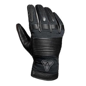Gants de moto en cuir véritable personnalisés pour hommes Gants d'équitation à doigts entiers coupe-vent d'été respirants pour hommes avec protection dure - Product Image 2