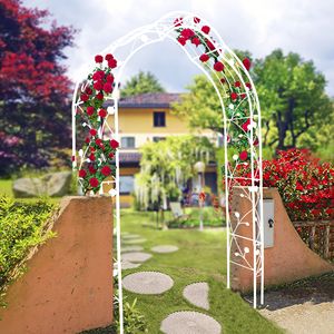 Arco da Giardino in Metallo a 8 Stili Componibili Liberamente per Piante Rampicanti, Decorazioni per Matrimoni all'Aperto e Cortili - Product Image 1