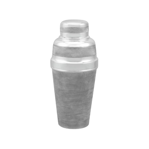 Textured Silver Cocktail Shaker Featuring A Detailed Pattern And Sleek Metallic Finish Stylish <b>Bar</b> <b>Tool</b> Built For Mixing Drinks - Product Image 1