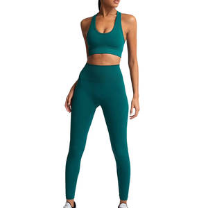 Conjunto de Yoga para Mujer de Alta Calidad, Transpirable, Ligero, Moderno, Cómodo, de Tela de Alto Rendimiento, del Mejor Proveedor, para Correr y Hacer Ejercicio - Product Image 1