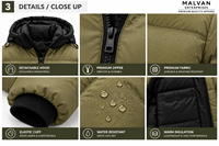 Veste bomber zippée pour homme grande taille, personnalisée, chaude, légère, coupe-vent, matelassée, pour l'extérieur, décontractée, mode, vente en gros, OEM, ODM