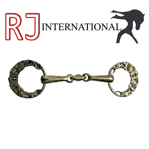 Anneaux de bridon élégants en argent allemand pour chevaux - Product Image 2