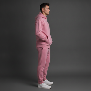Chándal Deportivo 2 en 1 para Hombre, con Capucha, Oversize, de Algodón 100% Lavado, con Bordado Personalizado y Estampado, con Cremallera, Color Liso - Product Image 3