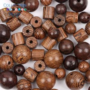 Perles artisanales en bois sculpté rond multicolores pour les magasins de détail, les projets de bricolage et les entreprises de bijouterie - Product Image 4