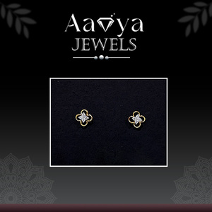 Pendientes de Diamantes Cultivados en Laboratorio con Certificado Infinity Shine, Joyería de Boda de Oro de 14K para Mujer, Estilo Elegante y Lujoso - Product Image 1