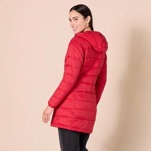 Veste matelassée d'hiver pour femme EVER GLOW, col montant, manches en peau de mouton respirante, fermeture éclair en nylon - Product Image 5