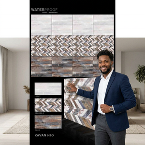 Azulejos de pared decorativos de Color rosa, azulejos de cerámica satinados y brillantes de 30x60 cm, Digital, de la mejor calidad, 12x24, 300x600mm, venta al por mayor - Product Image 4