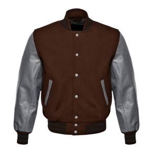 Logo personnalisé collège Letterman veste pour hommes haute qualité laine PU Varsity veste 100% coton col montant bouton décontracté hiver - Product Image 4