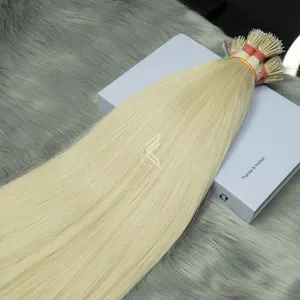 Super Quality Light Blonde Nano Rings Human Hair Extensions Russian Hair Raw Vietnamese Hair Supplier