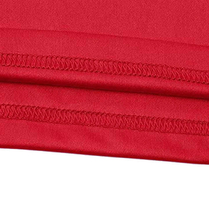 Men Red Short Sleeve Men T <b>Shirt</b> Regular Fit SOLID Color Casual O Neck Knitted <b>100</b>% <b>Polyester</b> Quick Dry Men T <b>Shirt</b> - Product Image 5