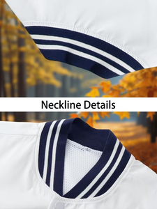 Customizable Casual Winter Baseball Jacket Striped/Solid Patterns-Add Your Logo Team/Couple/Fan Group Quick Dry Windproof Made - Product Image 5