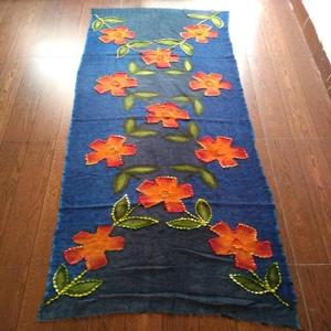 Écharpe brodée à la main de qualité supérieure, douce, respirante, anti-transpiration, coupe-vent, pour toutes les saisons, longue écharpe enveloppante pour femmes - Product Image 2