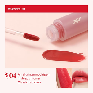 Tinte Labial Fijador de Color TROISTOUCH 04 Rojo Nocturno, Tinte Labial Coreano Elegante con Acabado Terciopelo, Set de Maquillaje de Belleza - Product Image 6