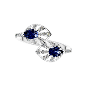 Anillo de diseñador de zafiro Natural para mujer, joyería fina hecha a mano, 14K, 18K, oro amarillo, rosa, blanco, compra a granel para bodas, compromisos - Product Image 3