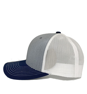Gorra Trucker Premium de 6 Paneles con Visera Curva de Perfil Medio, Logotipo de Cuero Marrón, Cierre Ajustable con Broche, Unisex, Estilo Casual - Product Image 5