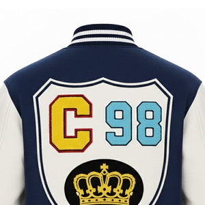 Chaqueta Universitaria de Invierno para Hombre, Bordado Chenille de Alta Calidad, Fabricante OEM, Personalizada con Letras de Béisbol en la Parte Delantera - Product Image 6