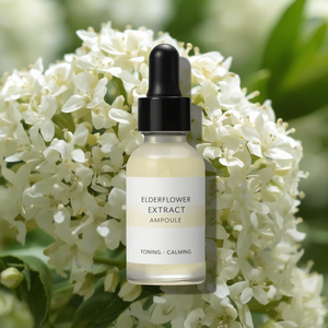 Suministro coreano ODM/BULK, ampolla de flor de saúco, suero, ceramida, glicerina, ácido hialurónico, humectante sin parabenos, ingrediente patentado - Product Image 1