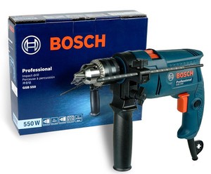 Taladro percutor con cable GSB 550 Freedom Kit con mandril ergonómico de agarre suave, diseñado para perforar en ladrillo, hormigón y piedra. - Product Image 1