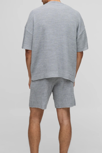 Camisetas de Tallas Grandes, Shorts, Ropa Urbana de Gran Gramaje, 100% Algodón, Unisex, Camiseta Corta de Manga Corta, Oversize, Estilo Boxy para Hombre - Product Image 5
