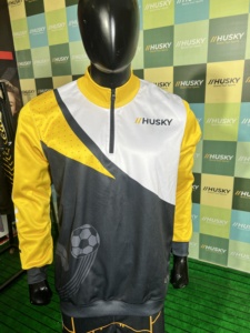 Chaqueta Deportiva sin Mangas con Capucha para Hombre HUSKY, Diseño Geométrico con Bloques de Color, Impresión por Sublimación, Secado Rápido, Corte Regular, Ropa de Verano - Product Image 3