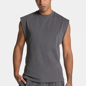 เสื้อกล้ามออกกำลังกายผู้ชายแบบขายส่งพร้อมโลโก้สั่งทำพิเศษ - Product Image 6