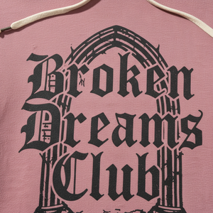 Sweat à capuche vintage délavé rose vieilli pour femme, coupe oversize à épaules tombantes, 100% coton molletonné respirant, décontracté pour l'hiver - Product Image 2