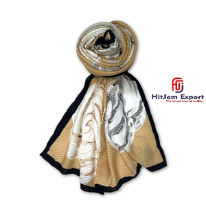 Premium Printed Long <b>Scarf</b> Soft Fabric Head <b>Scarf</b> Custom Branding White Label Low MOQ OEM ODM Custom Textile Manufacturer - Product Image 3