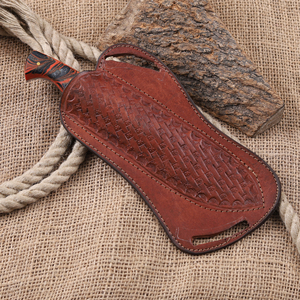 Cuchillo Tanto de 8 pulgadas hecho a mano, forjado nórdico, con revestimiento en polvo, hoja fija biselada, espiga completa, acero al carbono, grado industrial, para caza y camping, OEM - Product Image 6